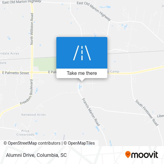 Mapa de Alumni Drive