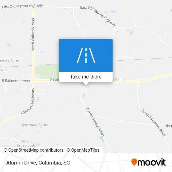 Alumni Drive map