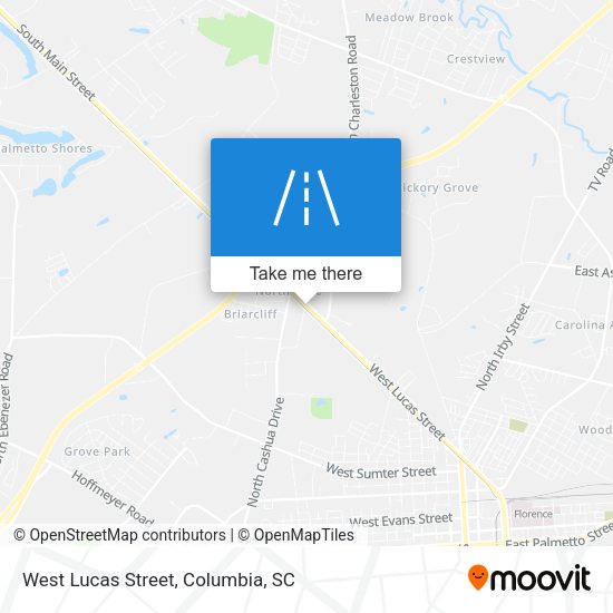 West Lucas Street map