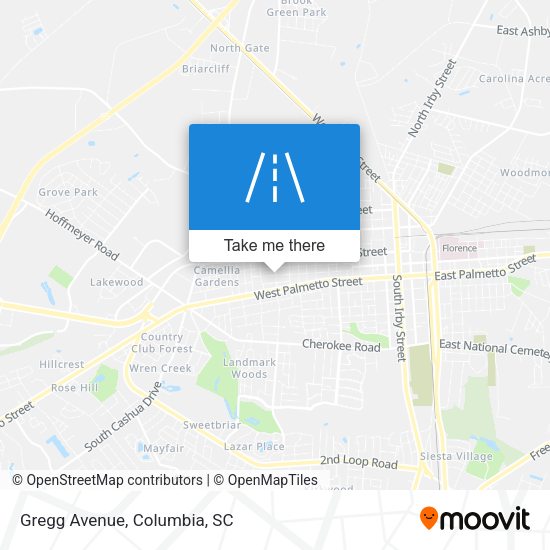 Mapa de Gregg Avenue
