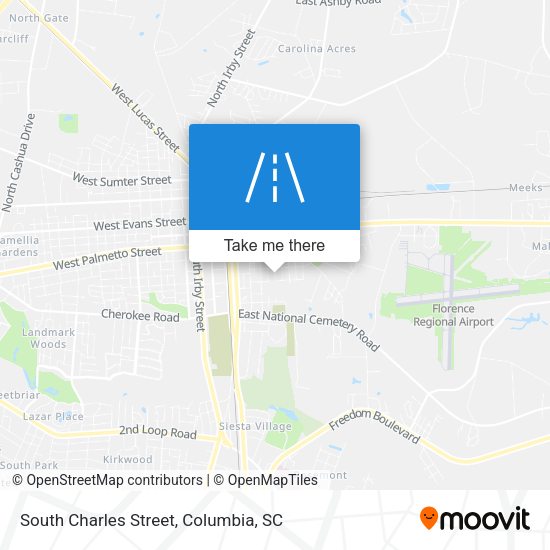 South Charles Street map