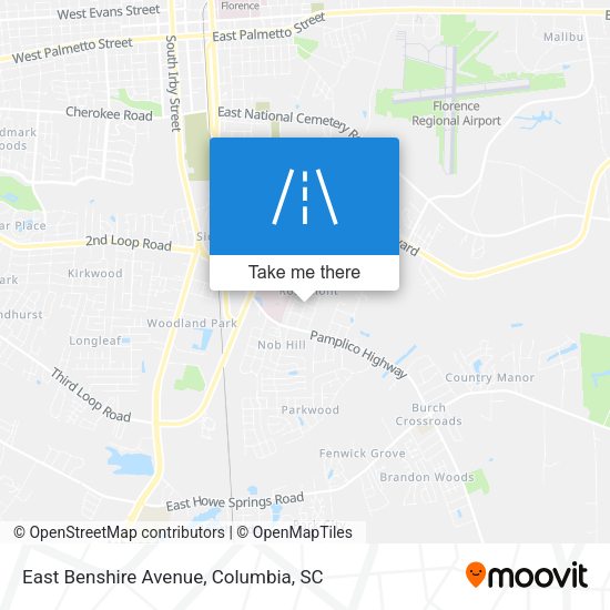 Mapa de East Benshire Avenue