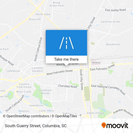 Mapa de South Guerry Street