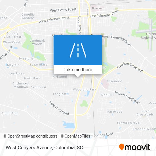 West Conyers Avenue map