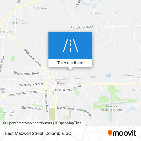 East Maxwell Street map