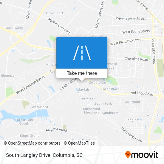South Langley Drive map