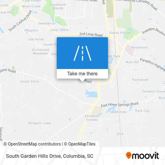 South Garden Hills Drive map