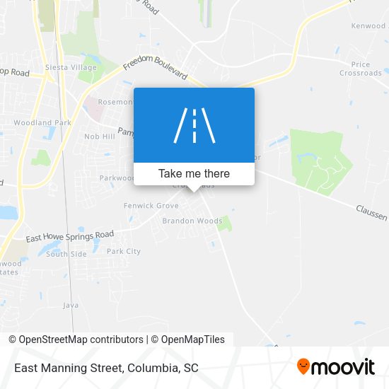 East Manning Street map