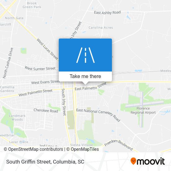 South Griffin Street map
