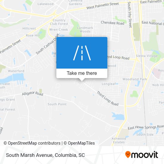 South Marsh Avenue map