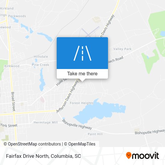 Mapa de Fairfax Drive North