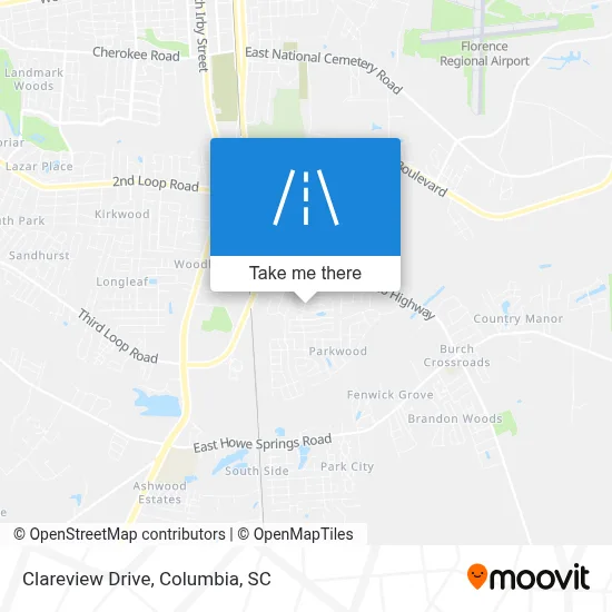 Clareview Drive map