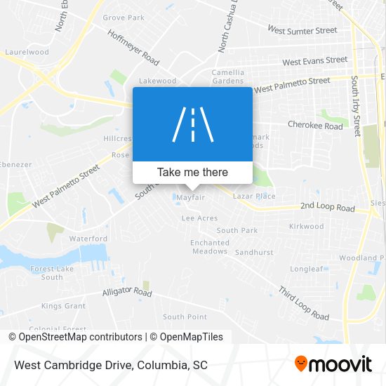 West Cambridge Drive map