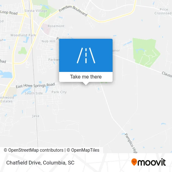 Chatfield Drive map