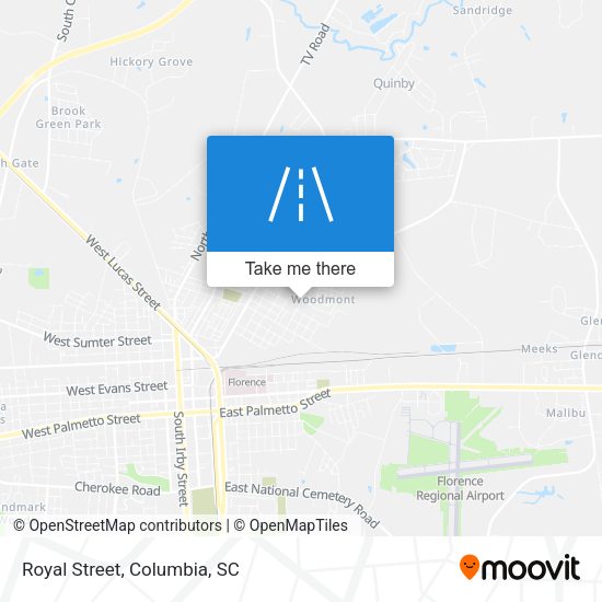 Mapa de Royal Street