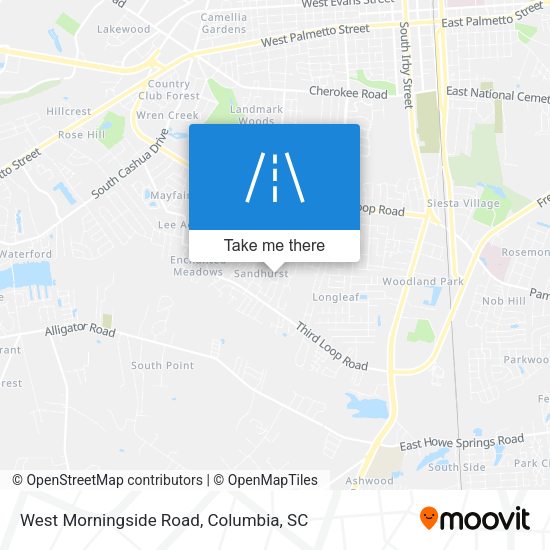 West Morningside Road map