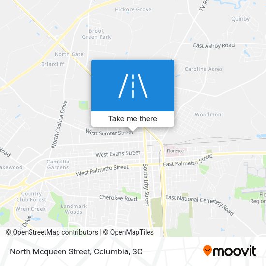 North Mcqueen Street map