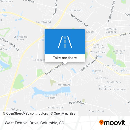 West Festival Drive map