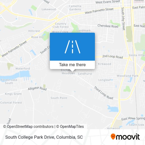 South College Park Drive map