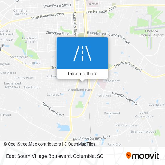 East South Village Boulevard map