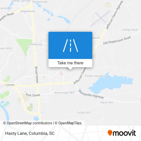Mapa de Hasty Lane