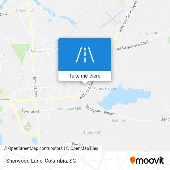 Mapa de Sherwood Lane