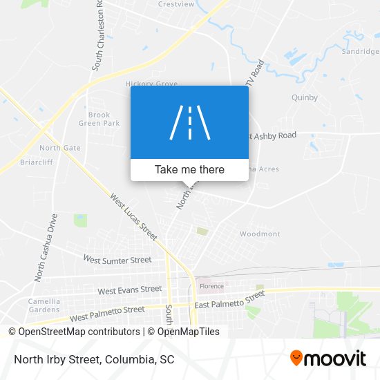 North Irby Street map