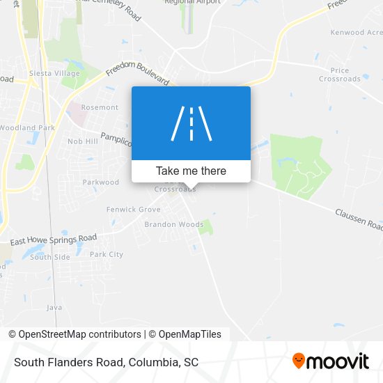 South Flanders Road map