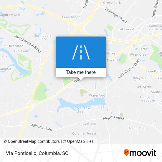 Mapa de Via Ponticello