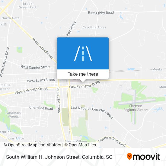 Mapa de South William H. Johnson Street