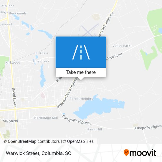 Mapa de Warwick Street