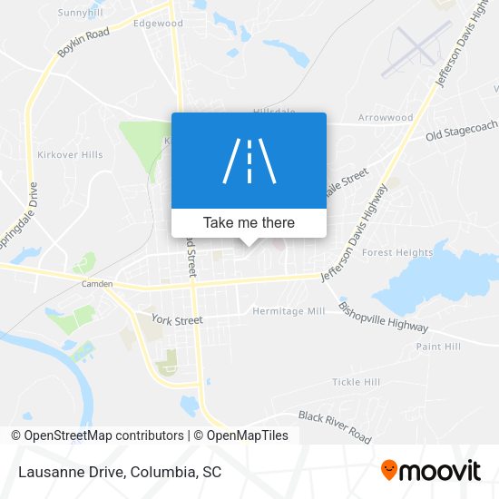 Lausanne Drive map