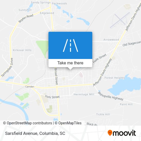 Sarsfield Avenue map
