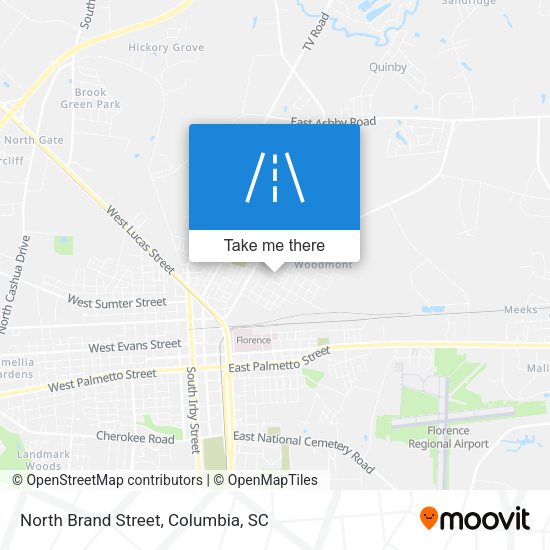 North Brand Street map