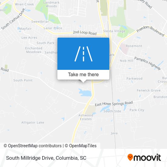 Mapa de South Millridge Drive