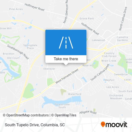 Mapa de South Tupelo Drive