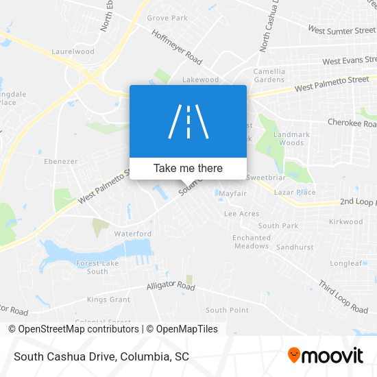 Mapa de South Cashua Drive
