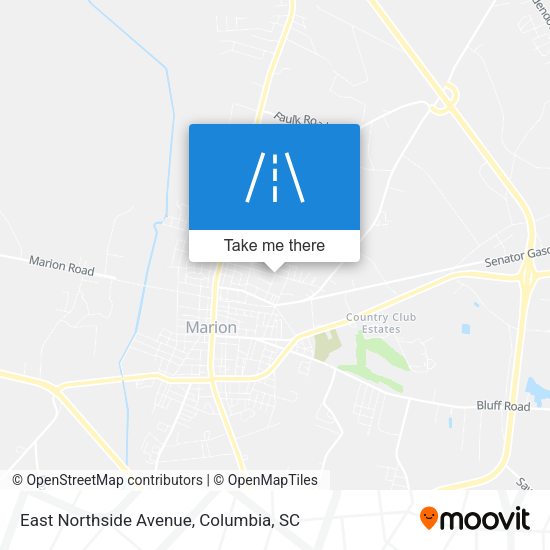 East Northside Avenue map