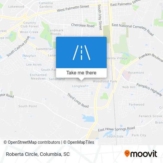 Mapa de Roberta Circle