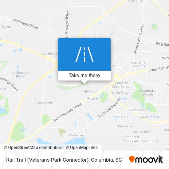 Rail Trail (Veterans Park Connector) map