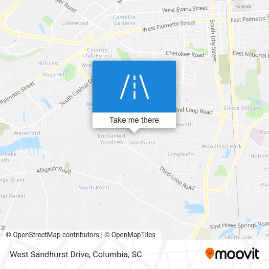 West Sandhurst Drive map