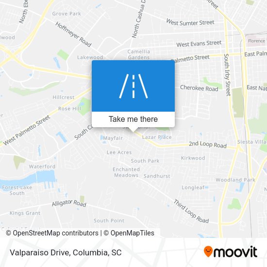 Valparaiso Drive map