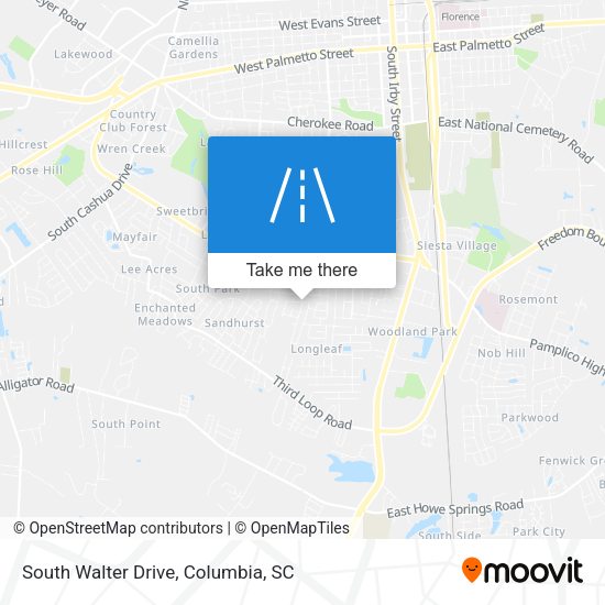 Mapa de South Walter Drive