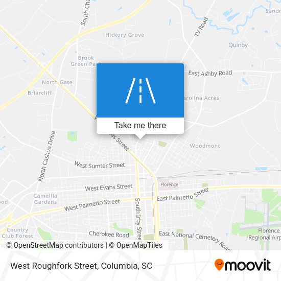 West Roughfork Street map