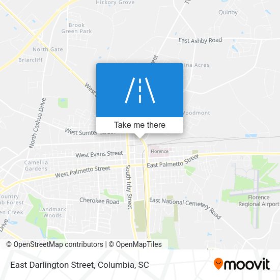 East Darlington Street map