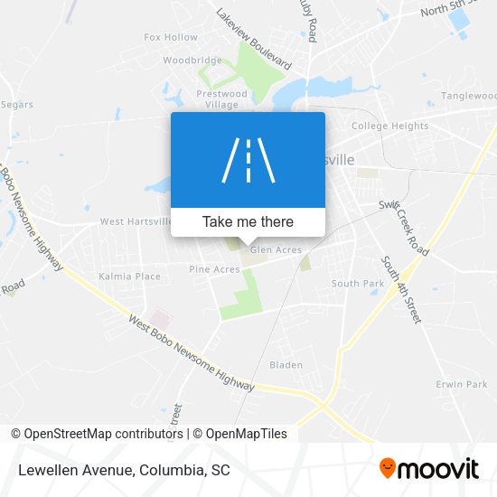 Mapa de Lewellen Avenue