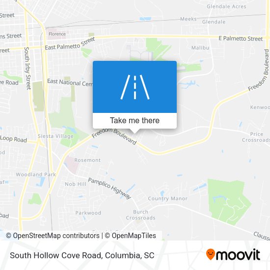 South Hollow Cove Road map