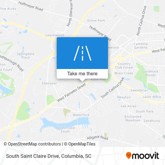 South Saint Claire Drive map