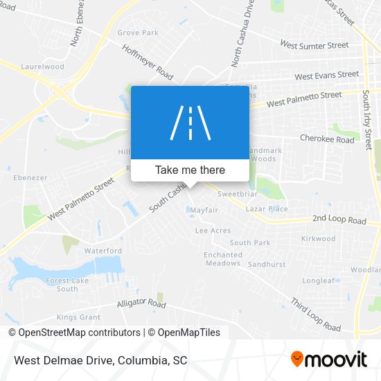 Mapa de West Delmae Drive