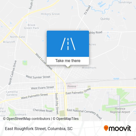 East Roughfork Street map
